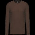 Camiseta básica de manga larga chico CHOCOLATE 3XL