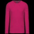 Camiseta básica de manga larga chico Fuchsia S