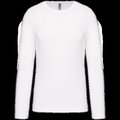 Camiseta básica de manga larga chico White 3XL