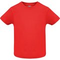 Camiseta de bebé manga corta Rojo 6 MESES