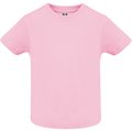 Camiseta de bebé manga corta Rosa Claro 18 Meses
