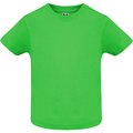 Camiseta de bebé manga corta Verde Oasis 12 Meses