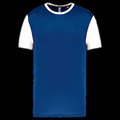 Camiseta bicolor adulto poliéster Dark Royal Blue / White Xl