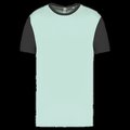 Camiseta bicolor adulto poliéster Ice Mint / Dark Grey S