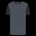 Camiseta bicolor adulto poliéster sporty grey / Black L