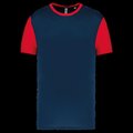 Camiseta bicolor adulto poliéster Sporty Navy / Sporty Red L
