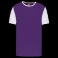 Camiseta bicolor adulto poliéster Sporty Purple / White Xs