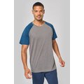 Camiseta bicolor Cuello redondo