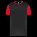 Camiseta bicolor infantil Black / Sporty Red 6/8 ans