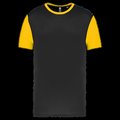 Camiseta bicolor infantil Black / Sporty Yellow 8/10 Ans