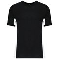 Camiseta bicolor manga corta Black / White XL