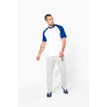Camiseta bicolor manga corta hombre