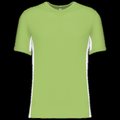 Camiseta bicolor manga corta Lime / White L