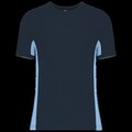 Camiseta bicolor manga corta Navy / Sky Blue XL