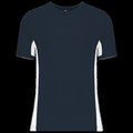 Camiseta bicolor manga corta Navy / White XL