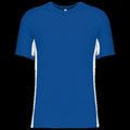 Camiseta bicolor manga corta Royal Blue / White XL