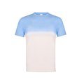 Camiseta Bicolor Unisex Azul pastel XS