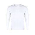 Camiseta Blanca Manga Larga Algodón Bla XXL