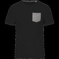 Camiseta con bolsillo Black / Grey Heather L