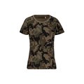 Camiseta camuflaje mujer algodón Olive Camouflage M