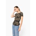 Camiseta camuflaje mujer algodón