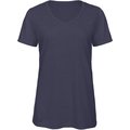 Camiseta chica cuello de pico Heather Navy M