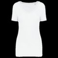Camiseta de chica con cuello de pico White S