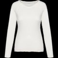 Camiseta de chica Mangas raglán Cuello redondo Washed Ivory L