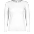 Camiseta clásica manga larga mujer White 3Xl