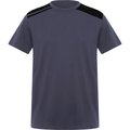 Camiseta de Colores Combinados Plomo/Negro 2Xl