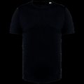 Camiseta Corte regular con dobladillo Black S