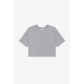 Camiseta crop mujer 100% algodón Athletic Heather M