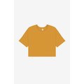 Camiseta crop mujer 100% algodón Mustard L