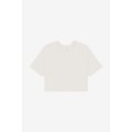 Camiseta crop mujer 100% algodón Vintage White M