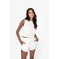 Camiseta crop top sin mangas
