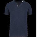 Camiseta cuello 3 botones Navy blue heather L