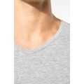 Camiseta cuello de pico Color jaspeado