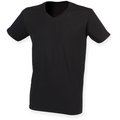 Camiseta cuello de pico hombre Black M
