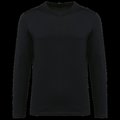 Camiseta cuello de pico hombre manga larga Black 3XL