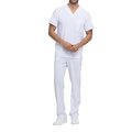 Camiseta cuello pico hombre poliéster White S