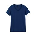 Camiseta cuello de pico para mujer de corte entallado Navy S