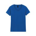 Camiseta cuello de pico para mujer de corte entallado Royal Blue L