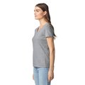 Camiseta cuello de pico para mujer de corte entallado