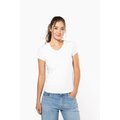 Camiseta cuello de pico mujer