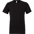 Camiseta cuello redondo manga corta Solid Black Triblend Xs