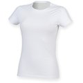 Camiseta cuello redondo mujer algodón White XS