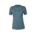 Camiseta cuello redondo mujer holgada Heather Deep Teal M