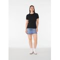 Camiseta cuello redondo mujer holgada