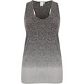 Camiseta degradé sin mangas ceñida Dark Grey / Light Grey Marl L/XL