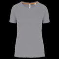Camiseta deporte corte recto Fine Grey S